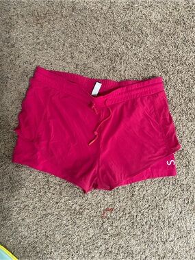 Like new Women's Hot Pink Athletic Shorts with Drawstring